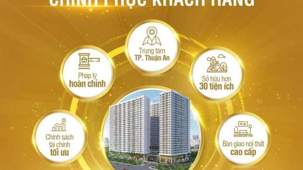 Căn hộ Legacy Central –  Trả trước 300 Tr sở hữu căn hộ 1PN +1. Giáp KCN Vsip I, KCN Viêt Hương,..